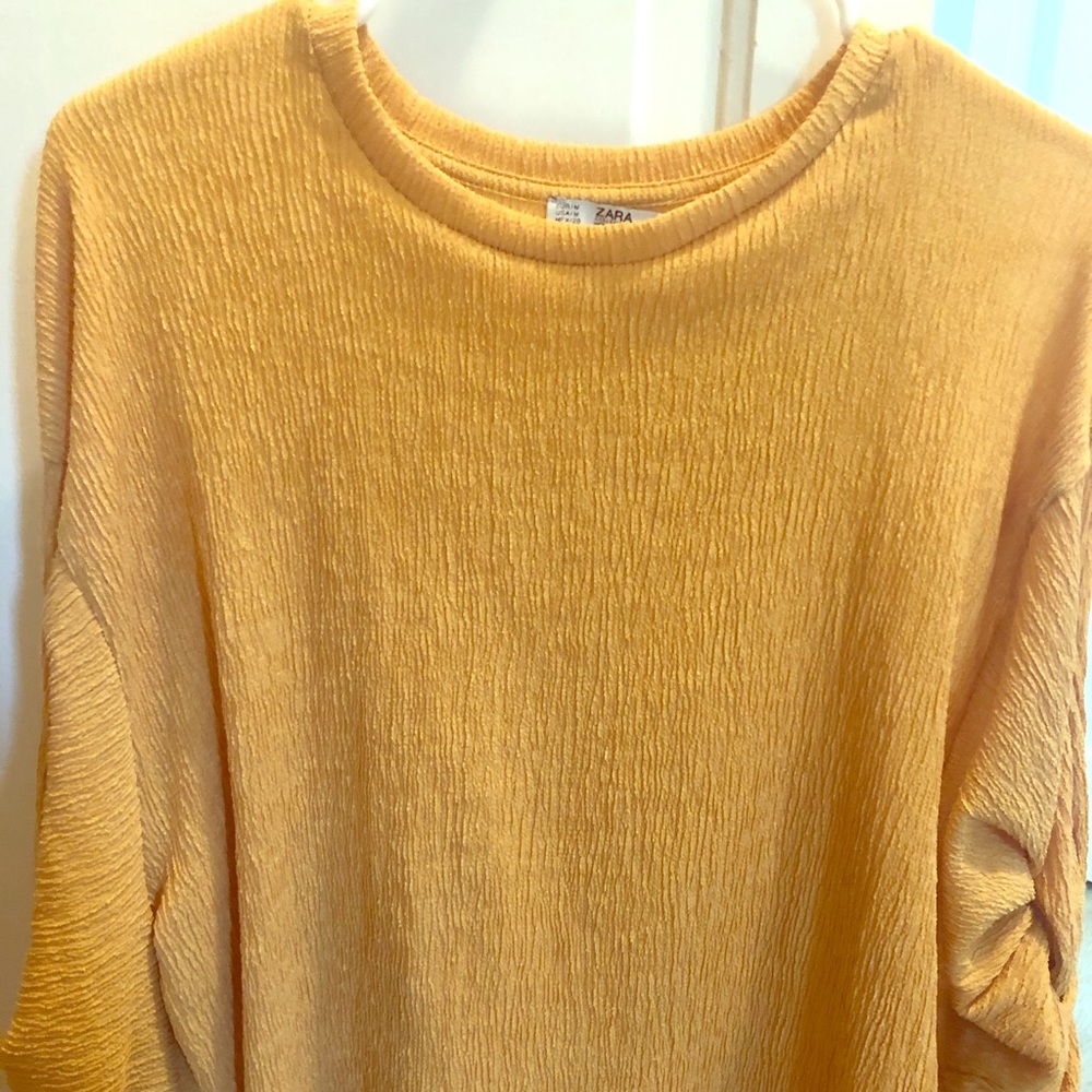 Zara yellow full sleeves shirt